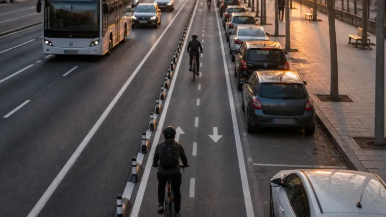 València licita por 77.000 € el proyecto para bajar el carril bici de la avenida del Puerto